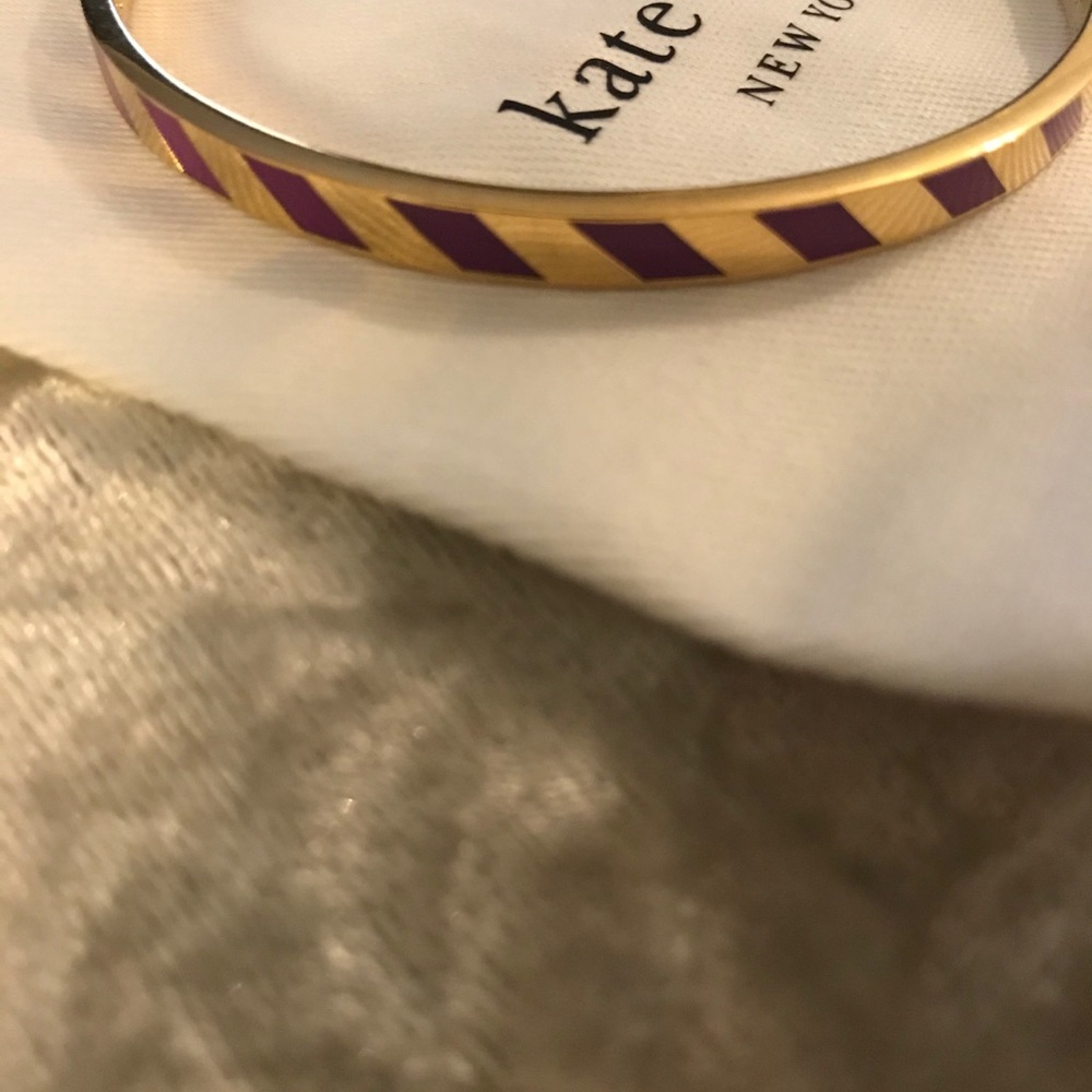 GIFTED Kate Spade Purple and Gold Bangle Bracelet - Picture 7 of 8